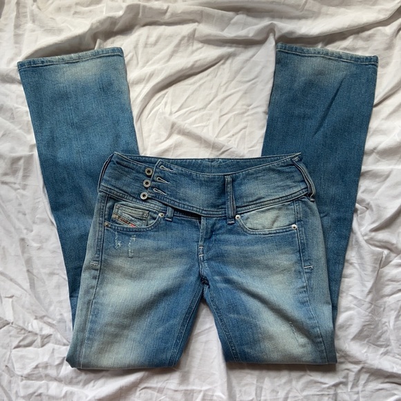 Diesel Regular Slim Bootcut Jeans - Picture 1 of 6